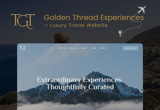 Golden Thread Experiences — Luxury Travel Website