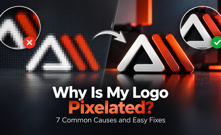 why is my logo pixelated