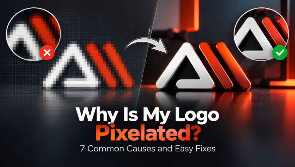 why is my logo pixelated